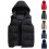 Men's Down Cotton Vest Hooded Windproof Thermal Jacket 1 pc 1