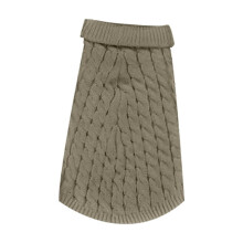 Dog Sweater Cable Knit Turtleneck for Large Breeds