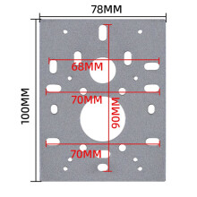 2X Wandhalterung Gesichtserkennungsgeräte Zugangskontrolle Mehrwinkeleinstellung Universelle Basis Aus Aluminiumlegierung