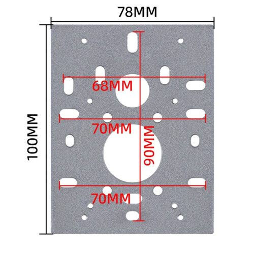 2X Wall-Mounted Bracket Face Recognition Machines Access Control Multi-Angle Adjustment Universal Aluminum Alloy Base