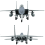 F-15A Eagle Supersonic Fighter Alloy Model 1/100 with Stand 5