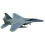 F-15A Eagle Supersonic Fighter Alloy Model 1/100 with Stand 8