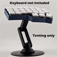 2X Magnetiskt Fäste för Delat Tangentbord, Telefon, Surfplatta, Dator, Avtagbart 360 och Höjdjusterbart Fäste, Speltillbehör, Svart