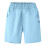 Boy Shorts Light Blue Elastic Waist Drawstring 6-7 Years 2