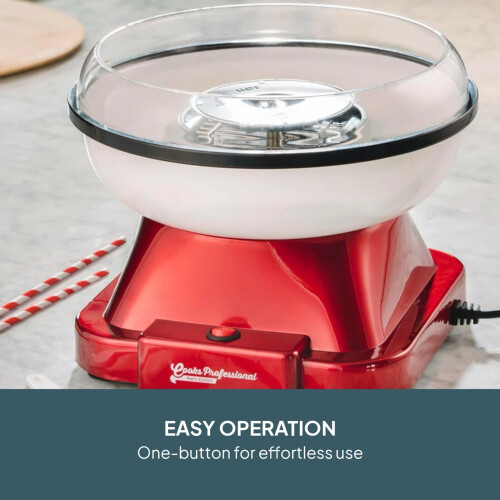 Cooks Professional Cooks Professional Retro Edition Candy Floss Maker | Red 2