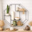 Spot On Dealz Modern Metal Hexagon Wall Shelf - Stylish Grey Floating Storage 2