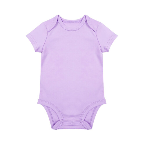 Baby Bodysuit Romper Unisex Solid Purple 12-18 Months