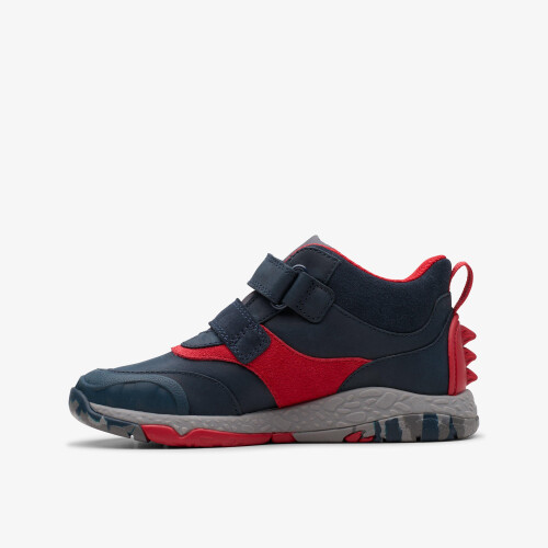 Clarks (Wide, 13.5 (Children's)) Steggy Rex K Navy 1