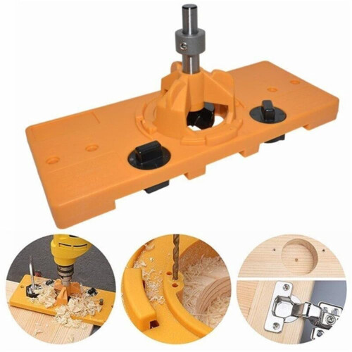 Door Hole Opener Set 7 pcs 1.4 inch adjustable hinge punch 1