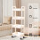 4-Tier Kitchen Bathroom Storage Cart White 6
