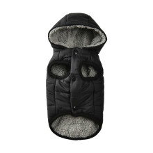 Dog Sweater Fleece Hoodie with Pocket and Leash Attachment