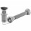Washbasin Siphon With Click-clack Plug Syphon Rea Flow Black 1