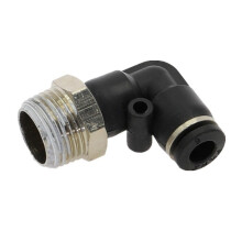 PL Elbow Pneumatic Fitting BSP Male Thread L-Shaped Push-In