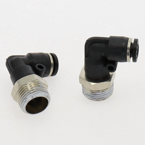 PL Elbow Pneumatic Fitting BSP Male Thread L-Shaped Push-In 1