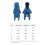 Dog Raincoat Waterproof Windproof Reflective Blue M 2