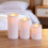 LED Simulated Candle Lamp White 3x6 in 8