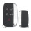 2X Car  Remote Key Shell Keyless Entry Fob Housing 5 Button  Remote Key Cover for 4
