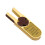 U-shaped leather head polishing device for billiards and 8