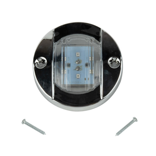 LED Deck Courtesy Light 12V DC 6-LED White/Blue Waterproof 1