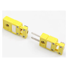 4X K-Typ Thermoelement Kleiner Gelber Stecker mit Halterung K-Typ Thermoelement-Anschluss Thermoelement-Buchse mit Clip