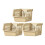 Stackable Storage Baskets with Wheels and Drainage 3-Piece 2