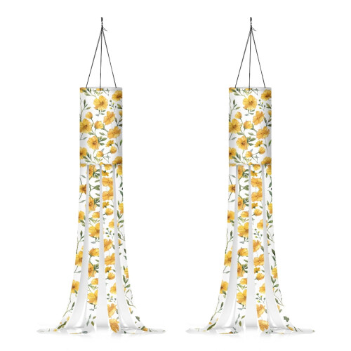 Sunflower Windsocks Outdoor Decor 2 Pack 40 Inch
