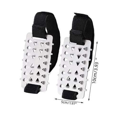 Stainless Steel Ice Cleats 26-Tooth Adjustable 1 Pair 2