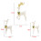 Lighted Reindeer Decor Set Warm White LED 3-Pc Weatherproof 3