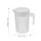 Water Pitcher White PP Large Capacity 1 Piece 2