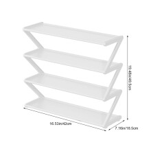 Metal Shoe Rack 4-Tier Entryway Space-Saving