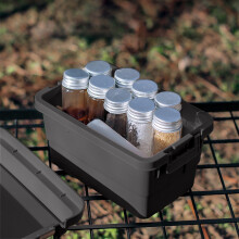 Outdoor Mini Storage Box Set 6-Piece Beige Black Green