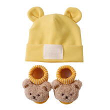 Baby Hat and Socks Set Cotton-Polyester Blend Breathable