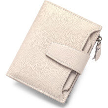 Women's RFID-Blocking Bifold Leather Wallet with Zipper