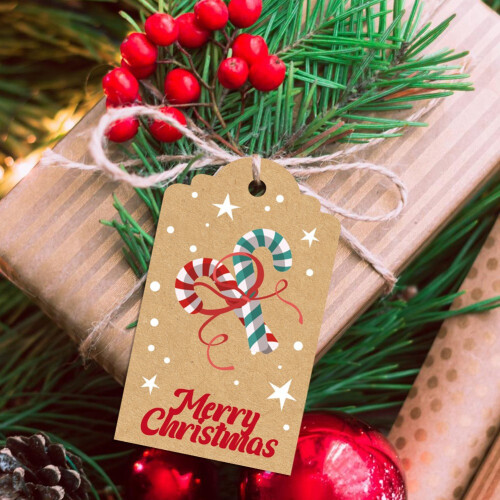 Christmas Hang Tags and Twine Set 50 pcs 2