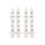 White PVC Christmas Tree Fence Decorations 20 pcs 3.9x11.8 2