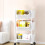 3-Tier Movable Plastic Storage Rack with Wheels 7