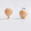 Dresser Knobs Round Wooden 4 pcs 35 mm 2