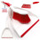 Soft Grip Dustpan and Brush Set Hand Sweeter (Red) 10