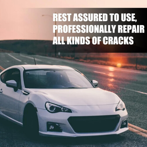 JUNISHU Windshield Crack Repair Kit 2-piece 1