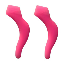 Silicone Glasses Grips Pink Anti-Slip Ear Hooks 2-Pack