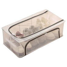 Clear Foldable Shoe Storage Box PVC Dust-Proof Stackable
