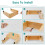 Wood Bicycle Wall Mount Space-Saving Hanger for Garage or 6