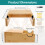 Wood Bicycle Wall Mount Space-Saving Hanger for Garage or 7