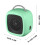 Mini Electric Fireplace Heater with 3D Flames and PTC 2