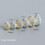 Sterling Silver CZ Huggie Hoop Earrings 10mm 4