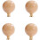 Dresser Knobs Round Wooden 4 pcs 35 mm 1