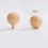 Dresser Knobs Round Wooden 4 pcs 35 mm 2