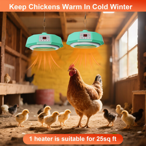 Digital Chick Brooder Heater with Remote Control and 2