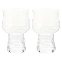 Beer Glasses Transparent Graceful Outline 2 Pcs
