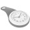 Bathroom Clock Grey Wall Decor 20.5 x 10.5 cm 4